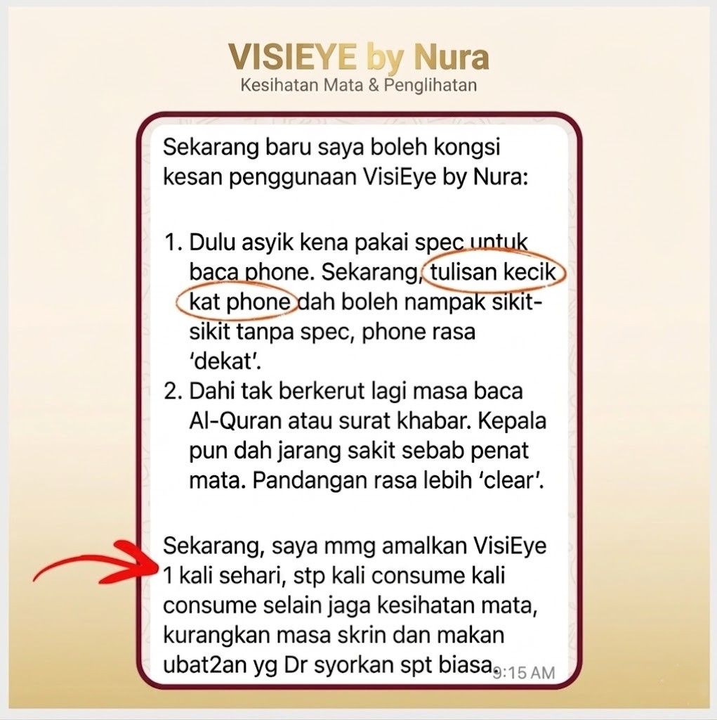 Testimoni Pengguna VisiEye